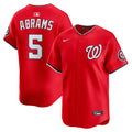 CJ Abrams Washington Nationals Alternate Jersey - Red