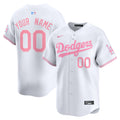 Custom Los Angeles Dodgers Bubblegum Jersey - White