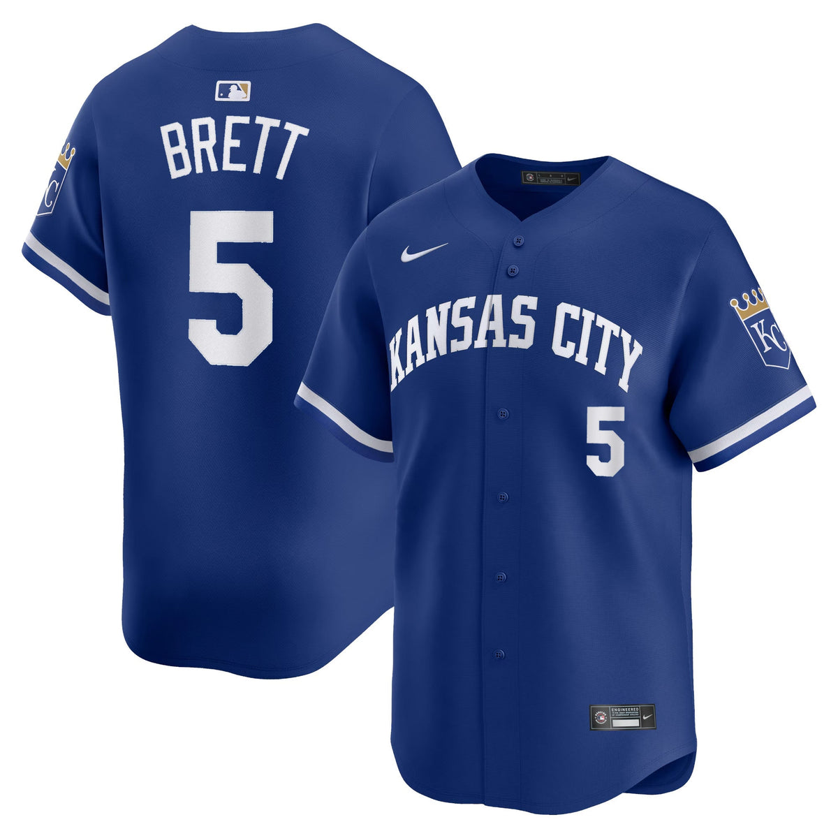 George Brett Kansas City Royals Alternate Jersey - Royal Blue