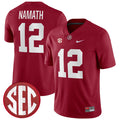 Joe Namath Alabama Crimson Tide Jersey - Crimson
