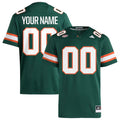 Custom Miami Hurricanes Jersey - Green