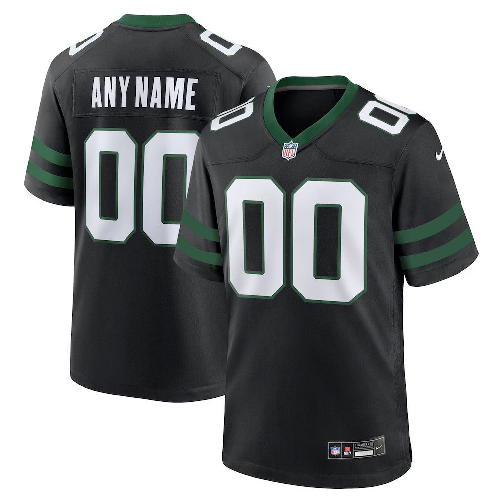 Custom New York Jets Alternate Jersey - Legacy Black