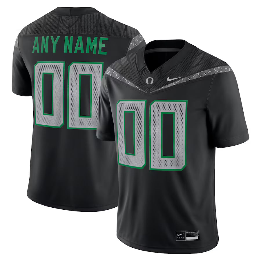 Custom Oregon Ducks Jersey - Black